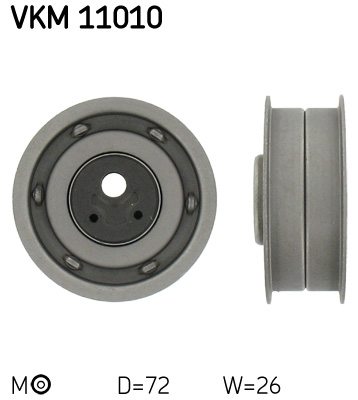 Tensioner Pulley, timing belt - VKM 11010 SKF