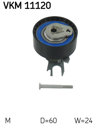 Tensioner Pulley, timing belt - VKM 11120 SKF