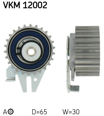Tensioner Pulley, timing belt - VKM 12002 SKF