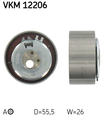 Tensioner Pulley, timing belt - VKM 12206 SKF