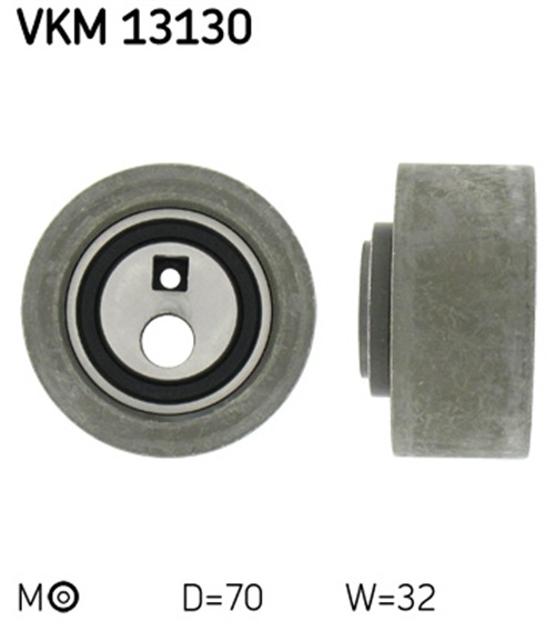 Tensioner Pulley, timing belt - VKM 13130 SKF
