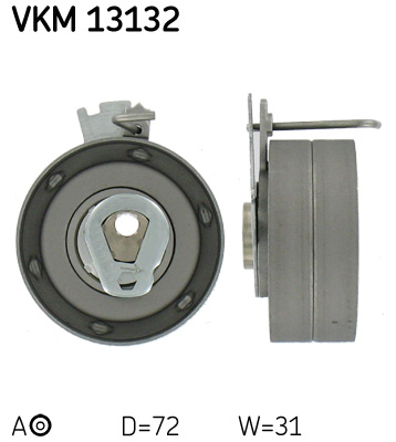 Tensioner Pulley, timing belt - VKM 13132 SKF