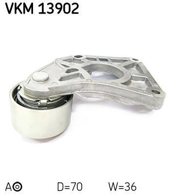 Tensioner Pulley, timing belt - VKM 13902 SKF