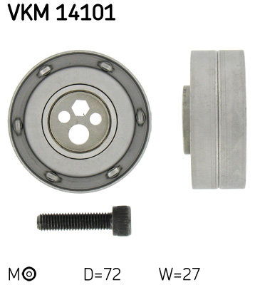 Tensioner Pulley, timing belt - VKM 14101 SKF