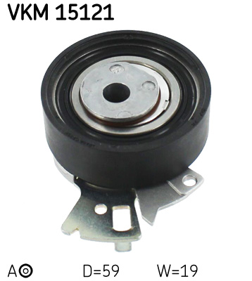 Tensioner Pulley, timing belt - VKM 15121 SKF