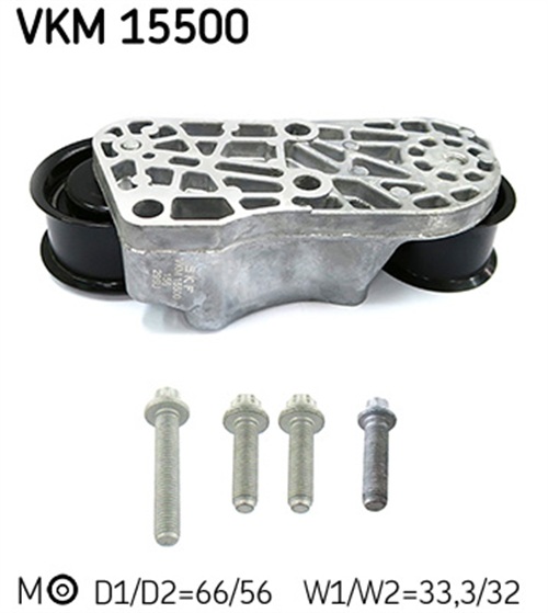 Tensioner Pulley, timing belt - VKM 15500 SKF
