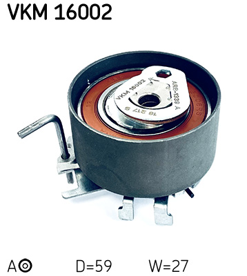 Tensioner Pulley, timing belt - VKM 16002 SKF