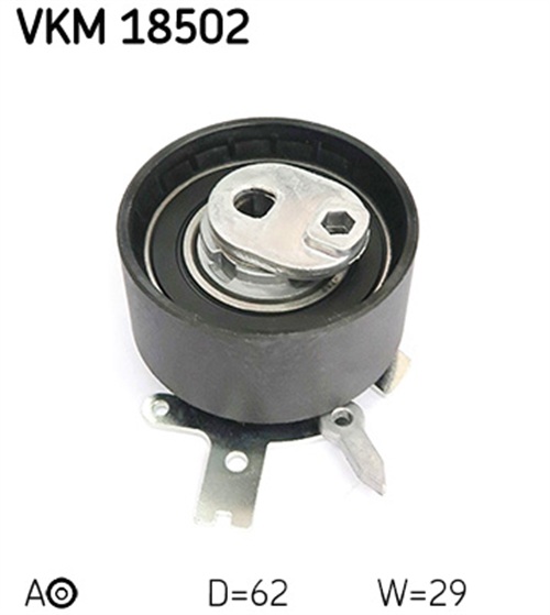 Tensioner Pulley, timing belt - VKM 18502 SKF