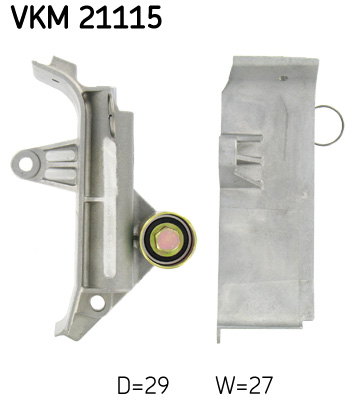 Deflection/Guide Pulley, timing belt - VKM 21115 SKF