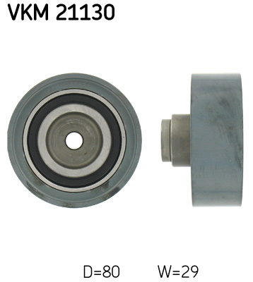 Deflection/Guide Pulley, timing belt - VKM 21130 SKF