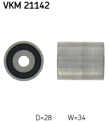 Deflection/Guide Pulley, timing belt - VKM 21142 SKF