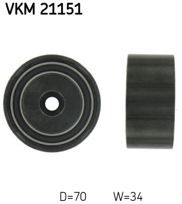 Deflection/Guide Pulley, timing belt - VKM 21151 SKF