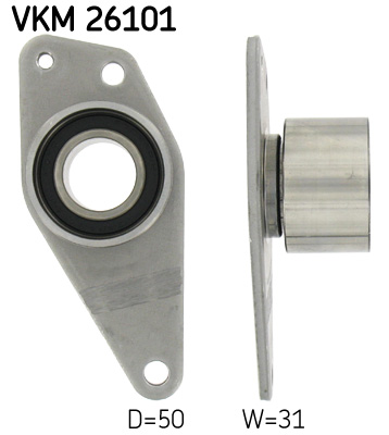 Deflection/Guide Pulley, timing belt - VKM 26101 SKF