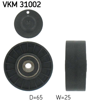 Deflection/Guide Pulley, V-ribbed belt - VKM 31002 SKF