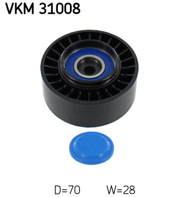 Deflection/Guide Pulley, V-ribbed belt - VKM 31008 SKF