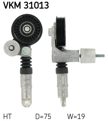 Belt Tensioner, V-ribbed belt - VKM 31013 SKF