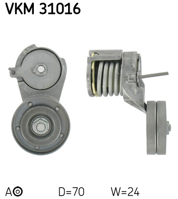 Belt Tensioner, V-ribbed belt - VKM 31016 SKF