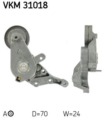 Belt Tensioner, V-ribbed belt - VKM 31018 SKF