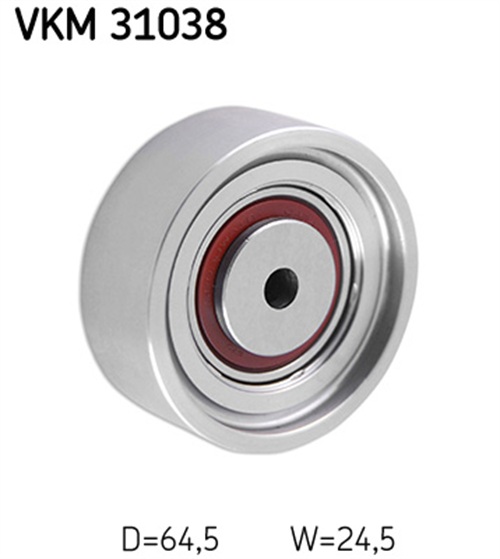Deflection/Guide Pulley, V-ribbed belt - VKM 31038 SKF