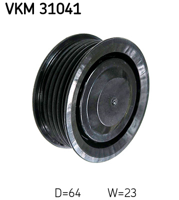 Deflection/Guide Pulley, V-ribbed belt - VKM 31041 SKF