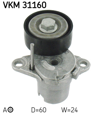 Belt Tensioner, V-ribbed belt - VKM 31160 SKF