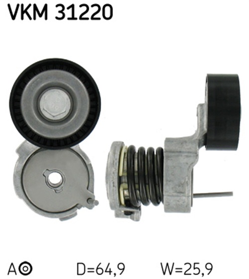 Belt Tensioner, V-ribbed belt - VKM 31220 SKF