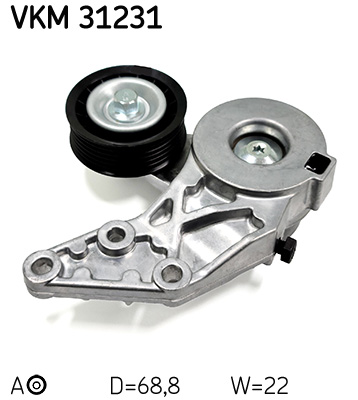 Belt Tensioner, V-ribbed belt - VKM 31231 SKF