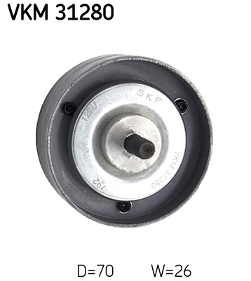 Deflection/Guide Pulley, V-ribbed belt - VKM 31280 SKF
