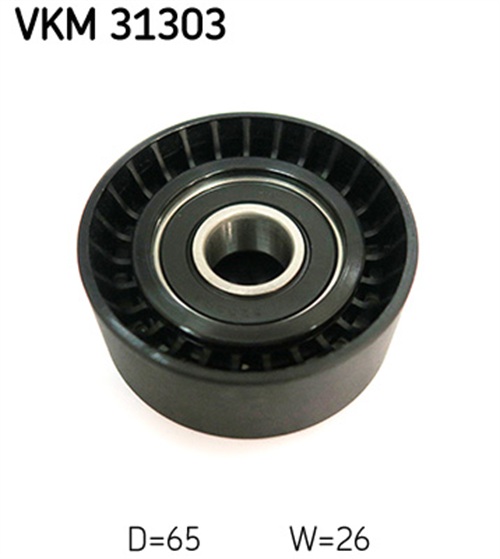Deflection/Guide Pulley, V-ribbed belt - VKM 31303 SKF
