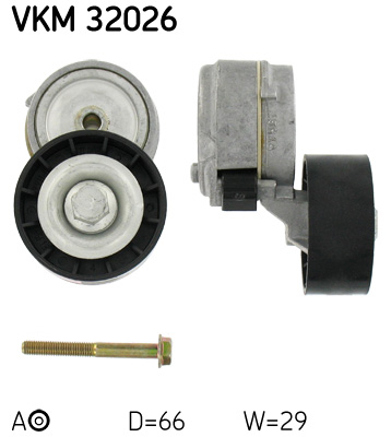 Belt Tensioner, V-ribbed belt - VKM 32026 SKF