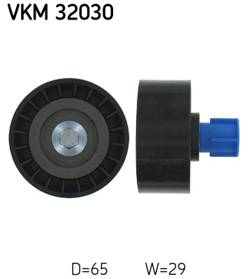 Deflection/Guide Pulley, V-ribbed belt - VKM 32030 SKF