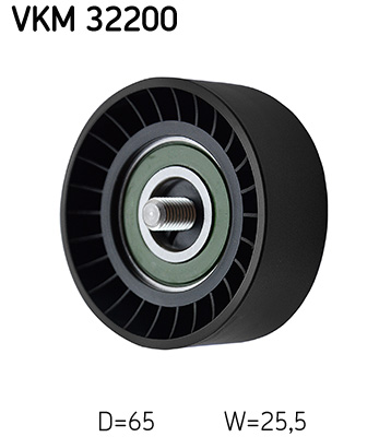 Deflection/Guide Pulley, V-ribbed belt - VKM 32200 SKF