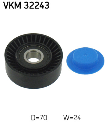 Deflection/Guide Pulley, V-ribbed belt - VKM 32243 SKF