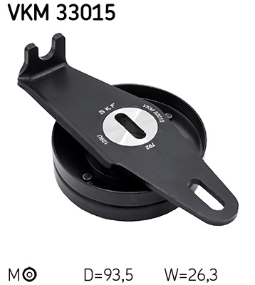 Deflection/Guide Pulley, V-ribbed belt - VKM 33015 SKF