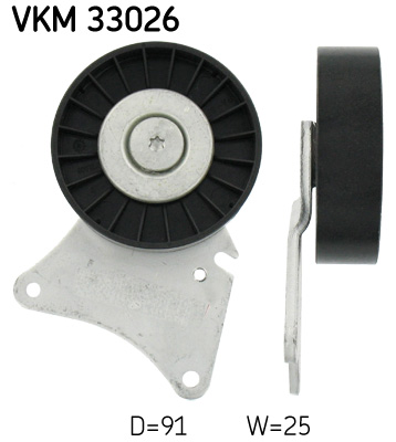 Deflection/Guide Pulley, V-ribbed belt - VKM 33026 SKF