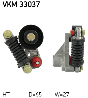 Belt Tensioner, V-ribbed belt - VKM 33037 SKF