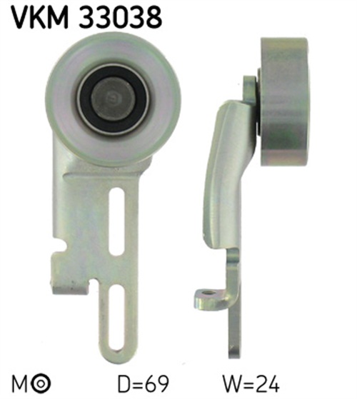 Belt Tensioner, V-ribbed belt - VKM 33038 SKF
