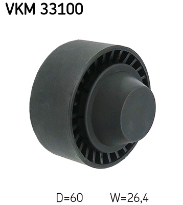 Deflection/Guide Pulley, V-ribbed belt - VKM 33100 SKF