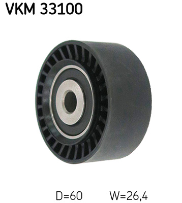 Deflection/Guide Pulley, V-ribbed belt - VKM 33100 SKF