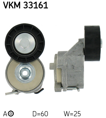 Belt Tensioner, V-ribbed belt - VKM 33161 SKF