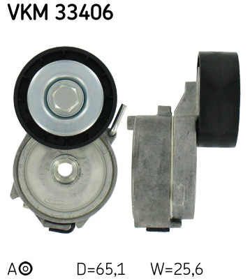 Belt Tensioner, V-ribbed belt - VKM 33406 SKF