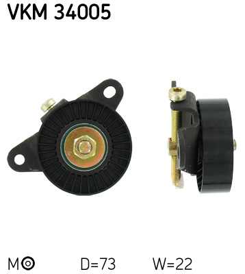 Belt Tensioner, V-ribbed belt - VKM 34005 SKF