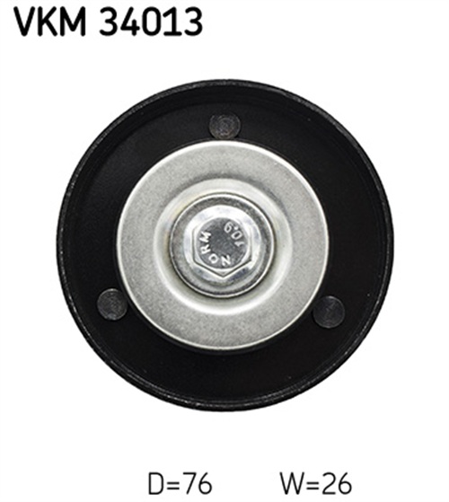 Deflection/Guide Pulley, V-ribbed belt - VKM 34013 SKF