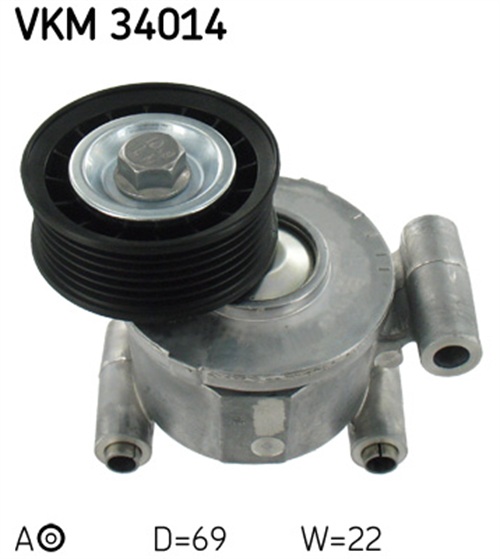 Belt Tensioner, V-ribbed belt - VKM 34014 SKF