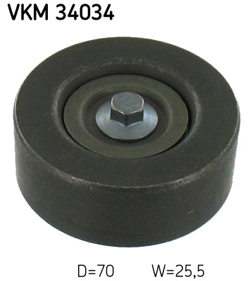 Deflection/Guide Pulley, V-ribbed belt - VKM 34034 SKF