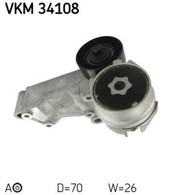 Натяжитель ремня, клиновой зубча - VKM 34108 SKF