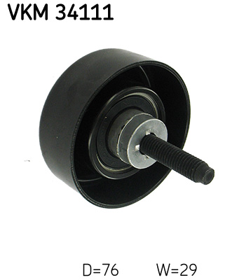 Deflection/Guide Pulley, V-ribbed belt - VKM 34111 SKF