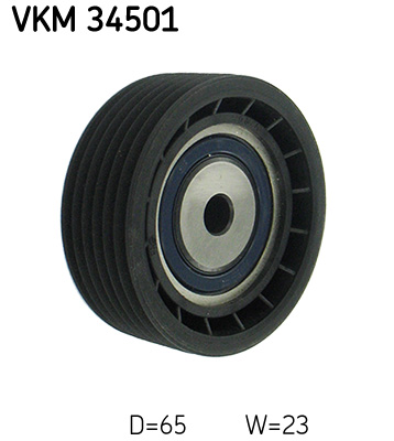 Deflection/Guide Pulley, V-ribbed belt - VKM 34501 SKF