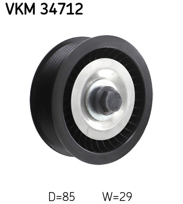 Deflection/Guide Pulley, V-ribbed belt - VKM 34712 SKF