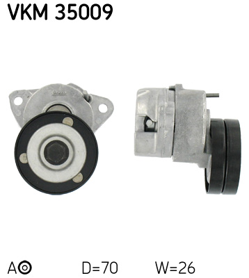 Belt Tensioner, V-ribbed belt - VKM 35009 SKF
